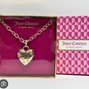 🔹️Juicy Couture🔹️ Gold Heart Pendant Necklace Nwt  ✨️💗